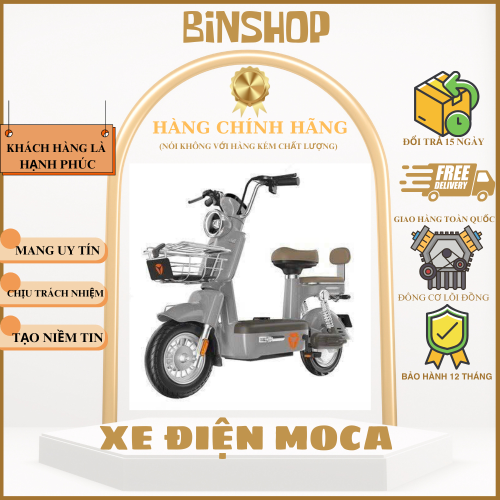 Xe đạp điện MOKA, Mẫu xe đạp điện hotrend, Hotgirl, Mẫu xe điện cho học sinh, Mẫu mới 2025, Xe dùng pinlithium