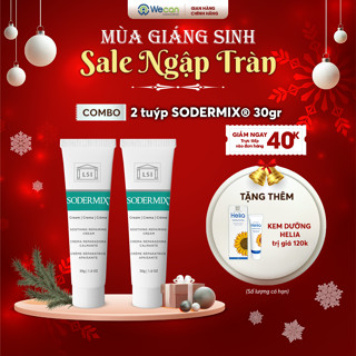 2 Tuýp SODERMIX 30g - Tặng Dưỡng ẩm - Kem bôi viêm da cơ địa, chàm, mẩn ngứa, tổ đỉa, vảy nến - Nhập nguyên hộp từ Pháp