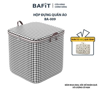  Hộp Đựng Quần Áo Có Nắp BAFIT BA-009 Túi Đựng Chăn Màn Ga Gối Đệm Có Khóa Kéo Chống Thấm 