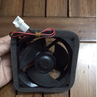 Quạt tủ lạnh DC 8V vuông 9*9cm 2 dây mới