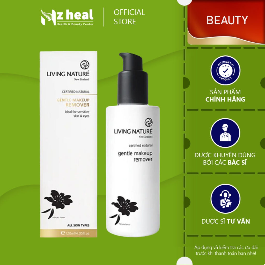 [Hỏa tốc] Nước tẩy trang Living Nature Gentle Makeup Remover