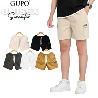 Quần Short Kaki Túi Hộp Unisex GUPO Local Brand Đùi Sọt Cargo Túi Chéo Nam Nữ Năng Động Trẻ Trung
