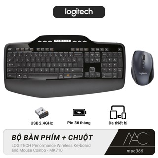 [Chính Hãng] Bộ Bàn Phím Chuột Không Dây Logitech MK710 Performance Wireless Keyboard and Mouse M365