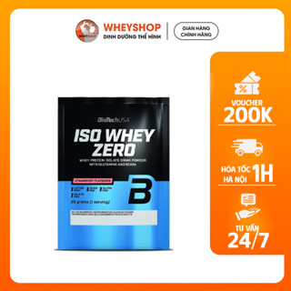 Combo 10 gói dùng thử sample Biotech ISO Whey Zero (25g) - WHEYSHOP VN