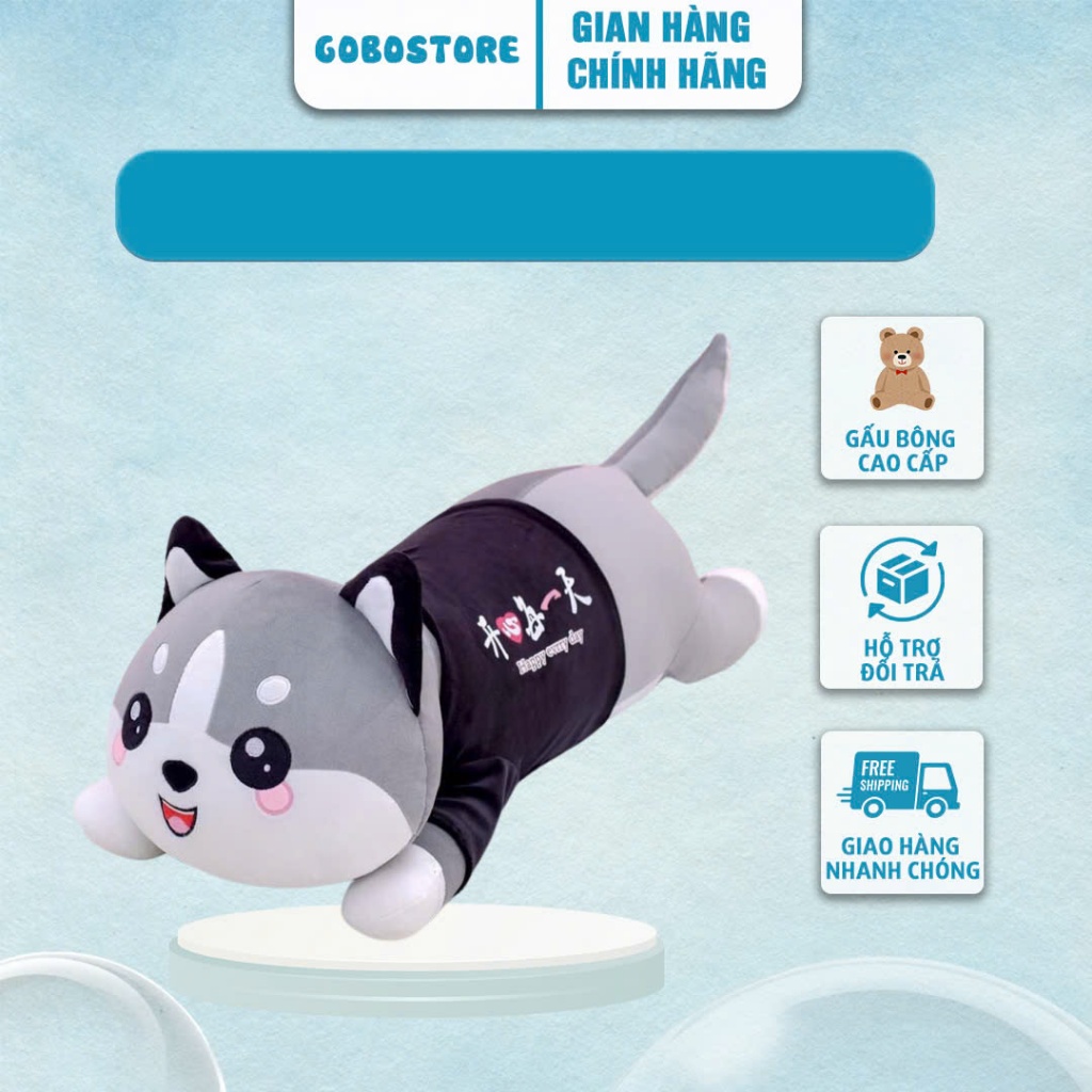 Gấu Bông Mèo Mặt Tròn Gấu Bông Gobo Shop - Gấu Bông Mèo Husky Siêu To Khổng Lồ Mềm Mịn .