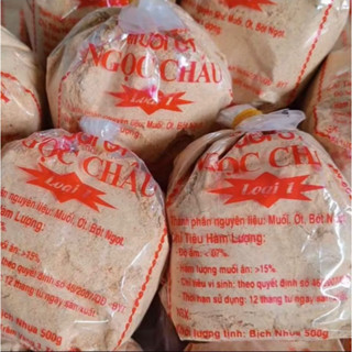 [ Loại 1 Nhuyễn ] 500g Muối Tây Ninh Ngọc Châu 500g . Muối ăn cùng với trái cây hoặc bánh tráng