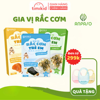Gia Vị Rắc Cơm Cho Bé ANPASO - Rong Biển Trộn Cơm Vị Cá Hồi, Rong Biển, Rau Củ 35g
