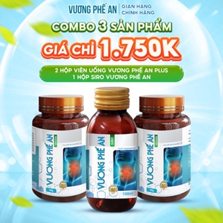  Combo 2 Hộp 600 Viên Uống Vương Phế An PLUS và 1 Hộp Siro 100ml Vương Phế An - Giúp Bổ Phế Ho Hen Đau Rát Viêm Họng 