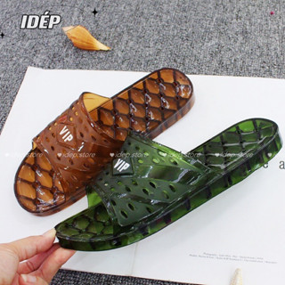 Dép lỗ VIP nam nữ iDEP DL023 dép nhựa trong đi trong nhà tắm, văn phòng, nhà vệ sinh chống trơn trượt