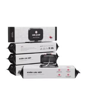 [Choice] Khăn giấy ướt lau bếp Gumi Gumi 102 gói 80 tờ size lớn khử mùi tẩy dầu mỡ gian bếp