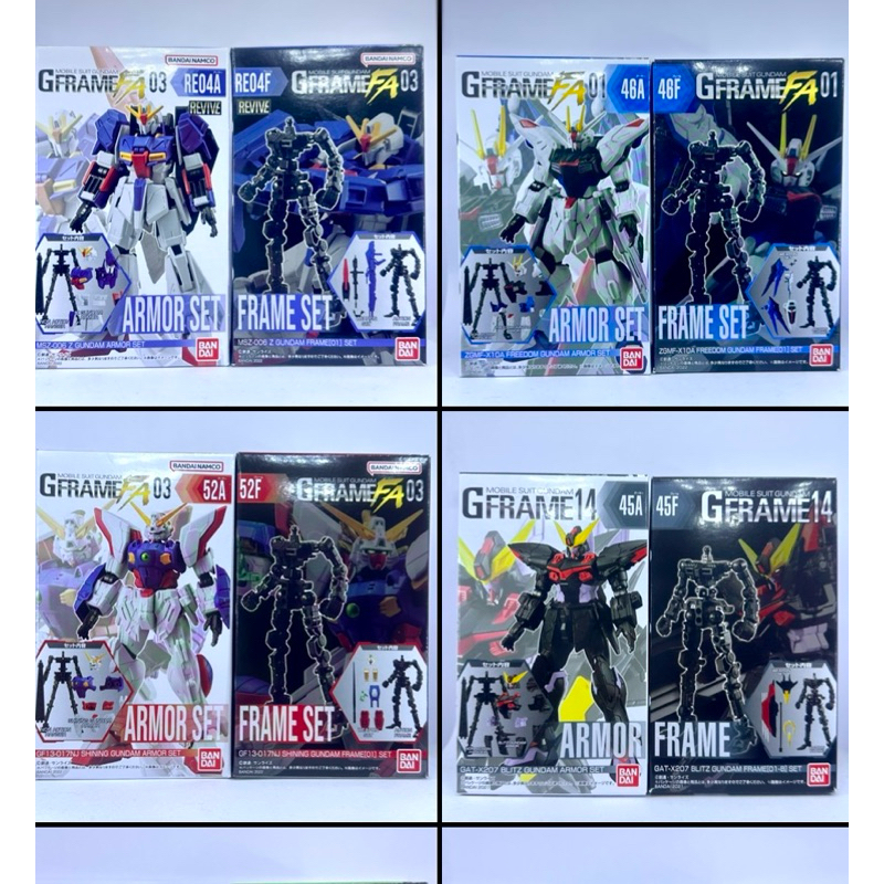 mô hình gundam g frame bandai nhật bản size tầm 11cm tuỳ con