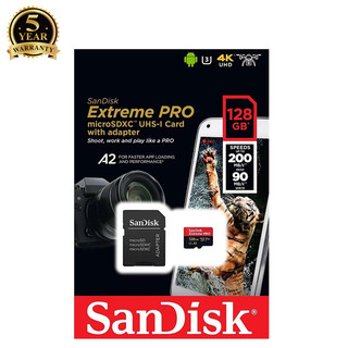 Thẻ nhớ microsdxc sandisk extreme pro v30 u3 4k a2 128gb r200mb/s w90mb/s - bảo hành 5 năm phụ kiện 1986