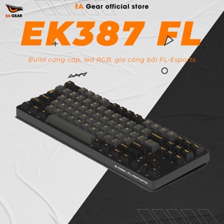Bàn phím cơ E-Dra x FL-Esports EK387FL Polar Night (Gateron Yellow, type-C, RGB) - EA Gear