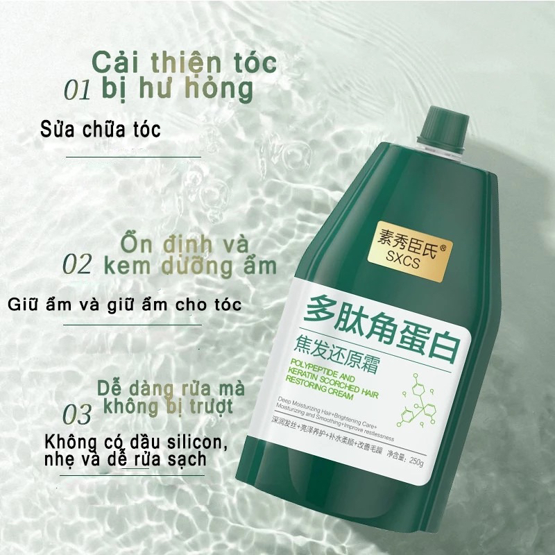 kem ủ tóc Dầu xả Tóc dưỡng tóc Dầu xả chứa collagen dưỡng ẩm Phục Hồi Tóc Hư Tổn Ngăn Ngừa Rụng Tóc 