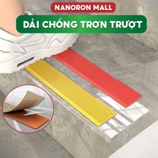 Dán chống trượt cầu thang có sẵn keo 2 mặt NANORON Băng keo chống trượt nhựa PVC dài 1 mét