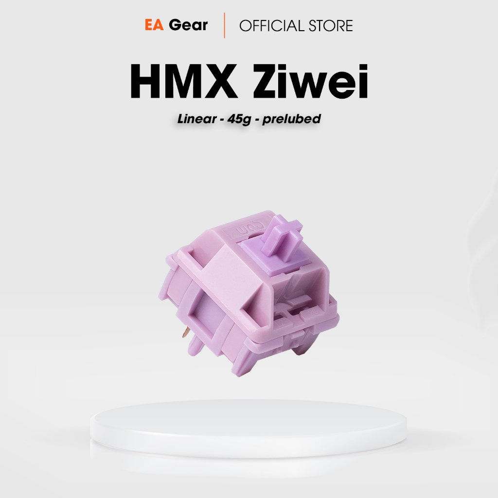 Switch HMX Ziwei Cho Bàn Phím Cơ Linear 5 Pin Prelubed Âm Thocky Cực Mượt - EA Gear