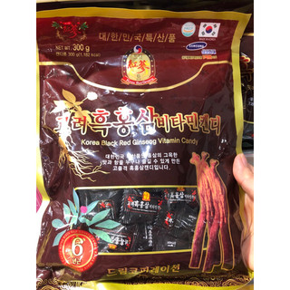  Kẹo hồng sâm Korean Red Ginseng Vitamin Candy  kẹo sâm đen  kẹo hồng sâm không đường 