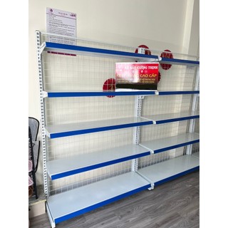  Kệ siêu thị đơn áp tường   Cao 180 x dài 120 x rộng 35 x 5 tầng  kệ siêu thị giá rẻ 