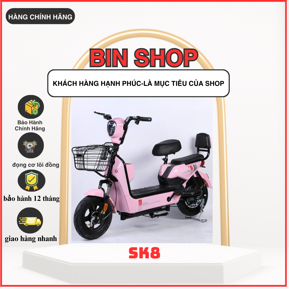 Xe Điện HotGirll New SK8, Mẫu xe điện cho Học Sinh, Xe điện Hotrend cho nữ, Mẫu Newber mới 2025