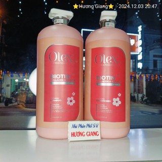 Cặp Dầu Gội Xả Olex Pro Biotin Collagen Keratin Hair Salon 2000ML Cho Tóc Khô Xơ Hư Tổn Tóc Gàu Ngăn Rụng Tóc