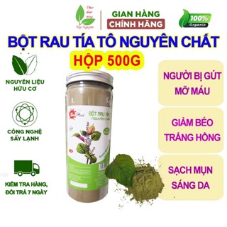  Bột tía tô sấy lạnh  Hộp 500g  bột rau tía tô lá tía tô Tâm Phúc nguyên chất 