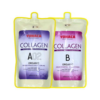 Cặp Thuốc Uốn Ép Tóc Yohaca LD88 1000ML Mùi Cafe