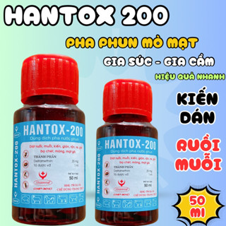 Hantox 200 diệt ruồi, muỗi, kiến, gián, bọ mạt,bọ chét,gián,ve ghẻ