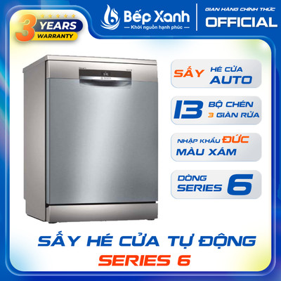 [NEW 2025] Máy rửa bát Bosch SMS6ECI11E/ SMS6ECI93E - Sấy Hé Cửa sấy khô - Series 6, BH 3 NĂM, nhập khẩu Đức