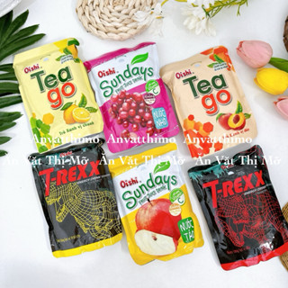 Nước trà xanh Tea Go vị chanh, đào, táo, nho, Oishi 180ml thơm mát giải nhiệt mùa hè