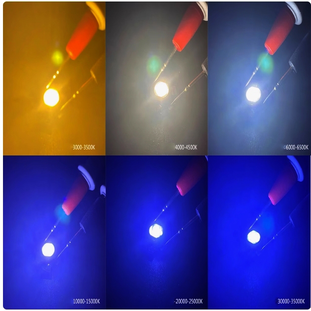 Bóng led luxeon 1w, nhân led 1w (nhiều màu lựa chọn)