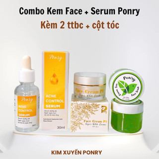 COMBO KEM FACE P1 & SERUM PONRY [Tặng Kèm Quà]