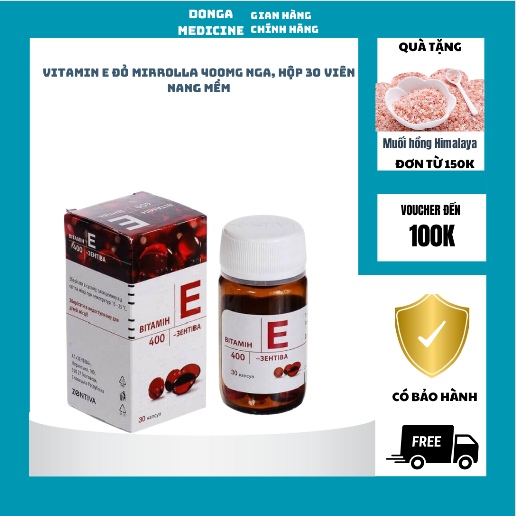 Vitamin E đỏ Nga bổ sung vitamin E.