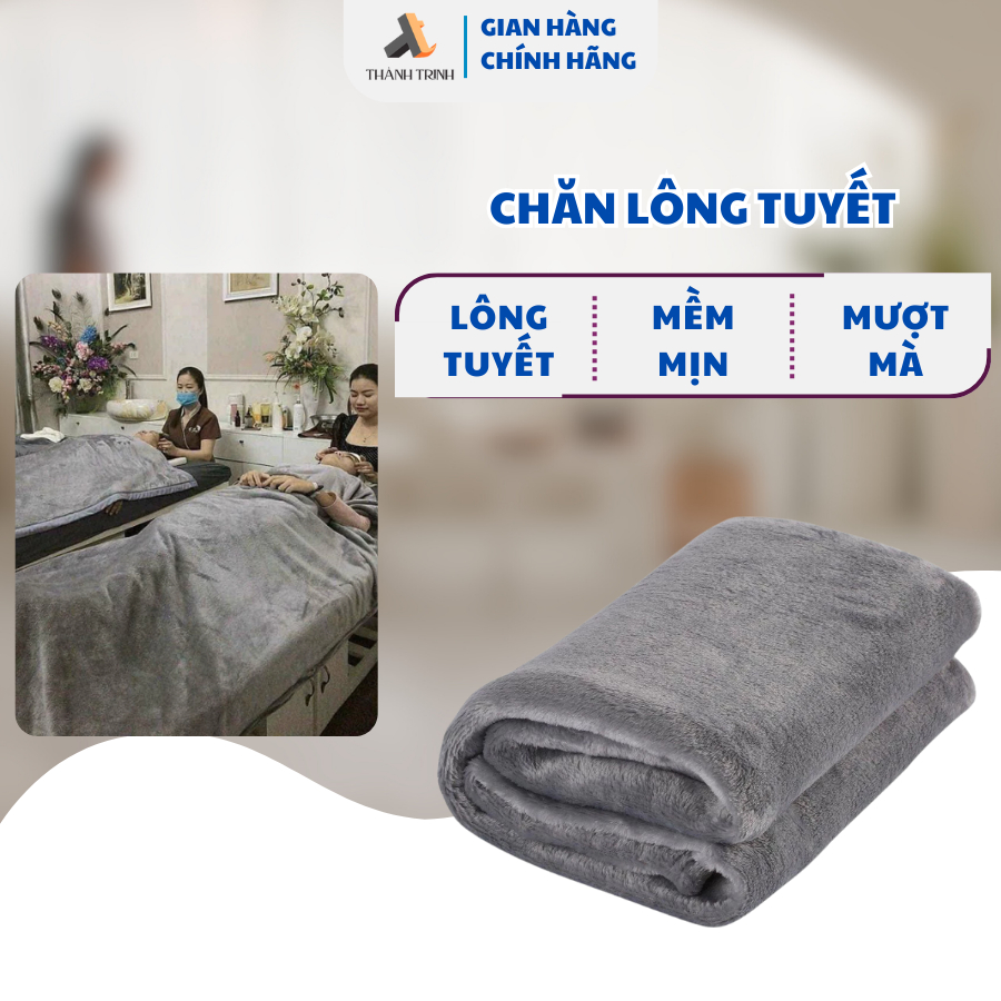 Chăn lông tuyết spa, chăn mùa đông ,chăn đơn, chăn đắp văn phòng 1,1 - 2m - THÀNH TRINH