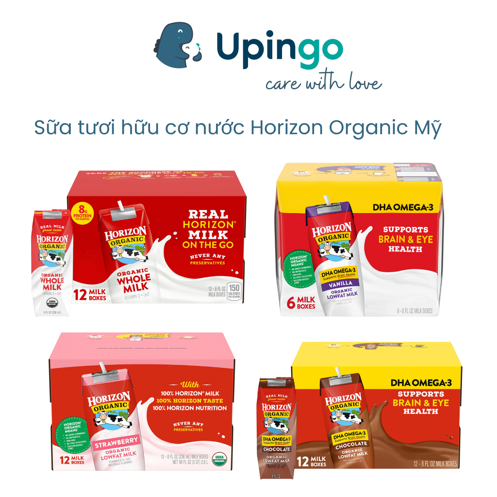 Sữa tươi Horizon nước nguyên kem và chocolate 236ml