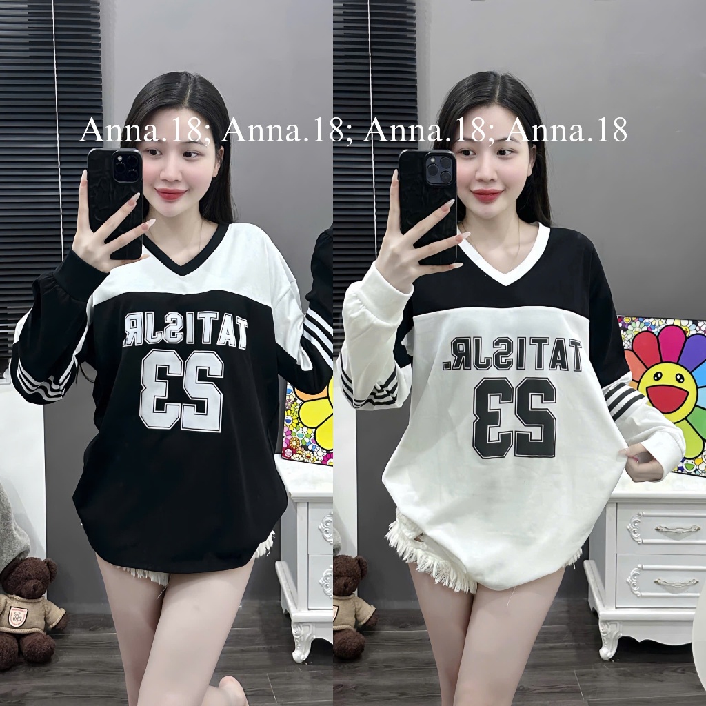 Áo Phông cotton khô 3158 form rộng in nổi(23-dài tay)