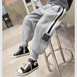 Quần nỉ bé trai 14-45kg phối sọc.Quần jogger bé trai.mẫu 3 mặt cười