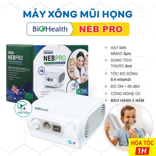 ✅ Máy Xông Mũi Họng BIOHEALTH NEB PRO (Úc) BH 3 NĂM