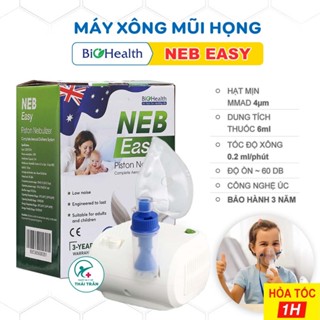 ✅ Máy Xông Mũi Họng BioHealth NEB EASY (Úc) Bảo Hành 3 Năm Chính Hãng