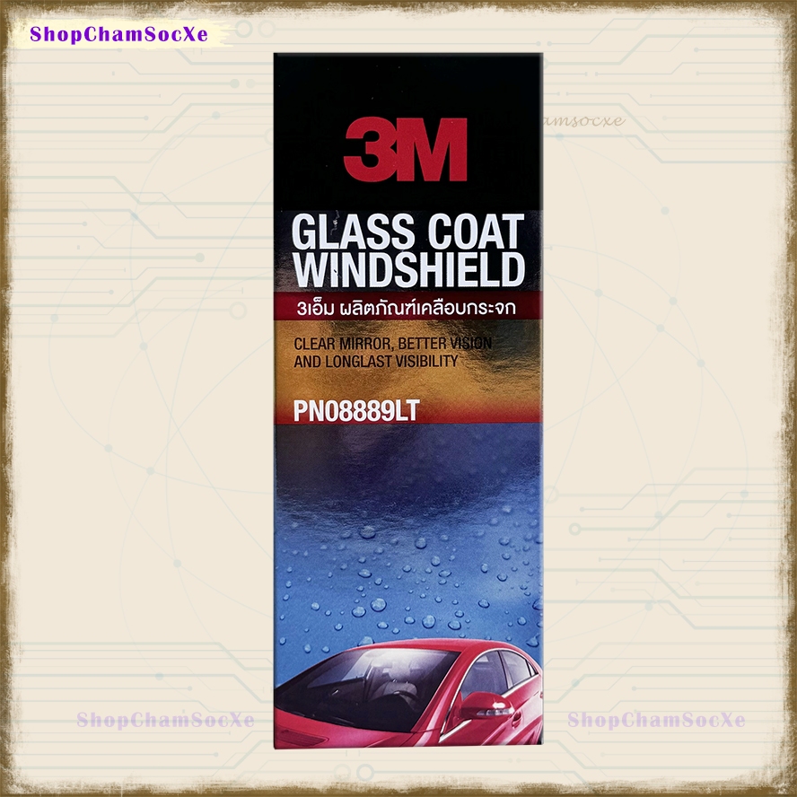 Chất phủ bảo vệ chống bám nước kính 3M Glass Coat Windshield 200ml