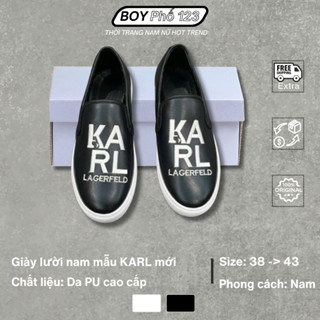  Giày Lười Nam Slip-on KARL Mẫu Mới 2024 Phong Cách Cá Tính BOY PHO STORE - G07 