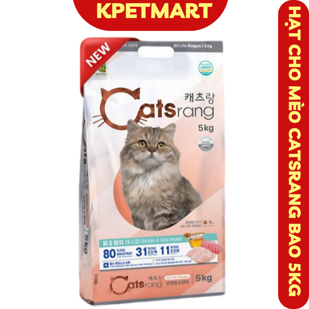 Thức Ăn Hạt Cho Mèo Catsrang Bao 5kg