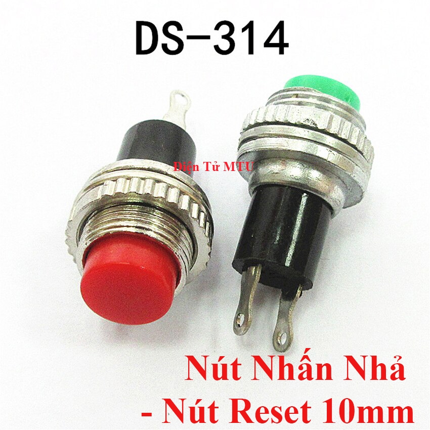 Nút Nhấn Nhả - Nút Reset 10mm DS-314