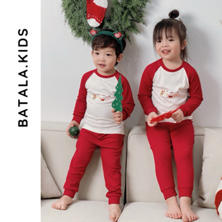 Bộ thu đông cho bé Batala kids, set giữ nhiệt NOEL vải THUN TĂM LẠNH 5 MÀU, set mặc nhà cho bé kiểu Hàn Quốc từ 10-25kg