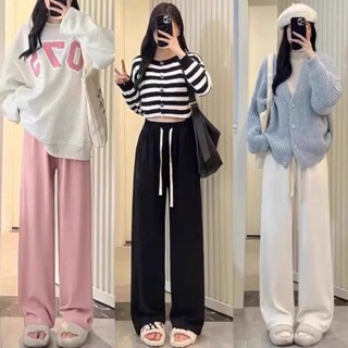 Quần Ống Suông Nữ Chất Nỉ Tăm Dày Dặn Mặc Thu Đông m901