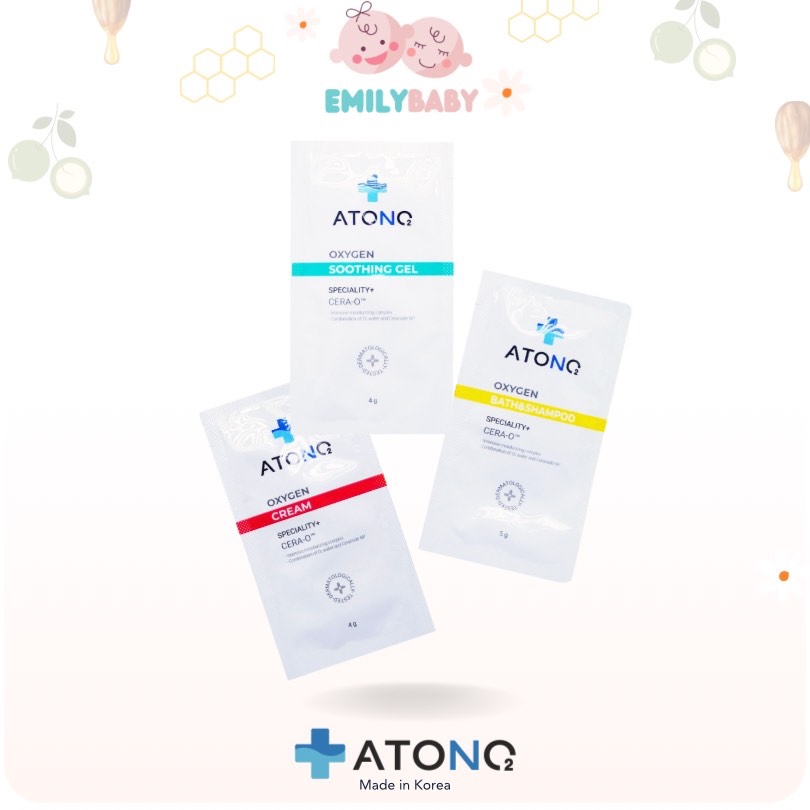 Sample dưỡng ẩm/ dịu da/ sữa tắm chi bé Atono2