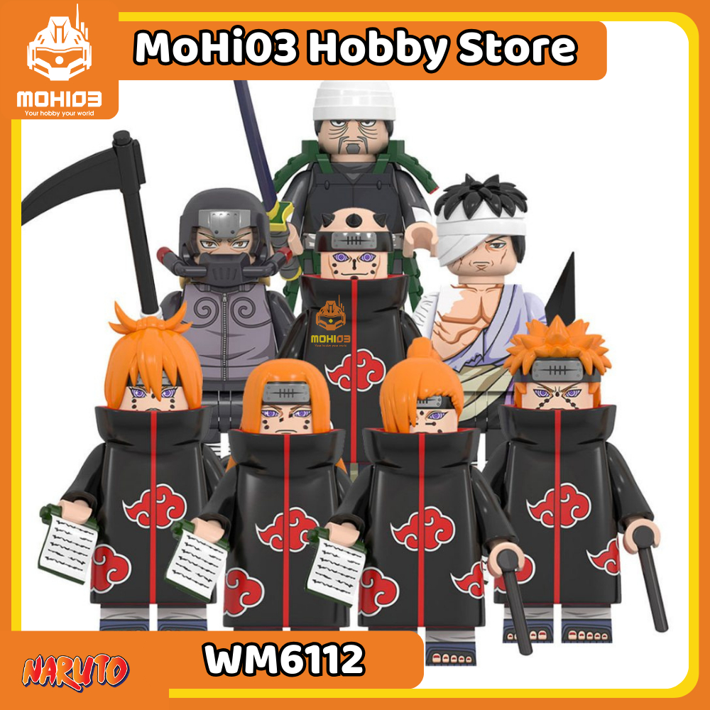 Mô Hình Naruto WM6112 - Mô Hình Lắp Ráp Minifigure Anime Naruto Pain Danzou Hanzo - Mohi03