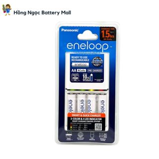Bộ sạc Nhanh pin AA / AAA kèm 4 pin sạc AA 2.000mAh PANASONIC ENELOOP  K-KJ55MCC40T - Hàng Chính Hãng