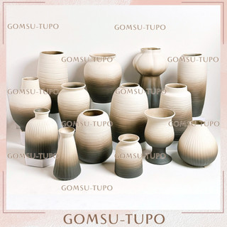  Lọ hoa gốm decor men ĐEN TRO bình gốm gomsutupo Bát Tràng 