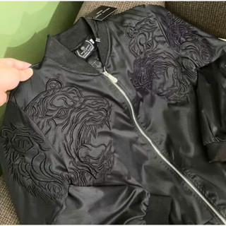 Áo khoác Bomber gió philipp Plein thêu hổ hai bên bo gân cao cấp hàng Hót Nhất Năm Nay New 2024​