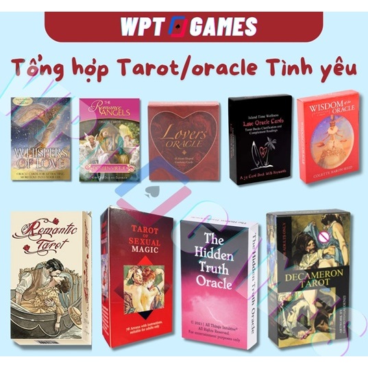 [Hỏa tốc] Tổng hợp bộ bài LOVE TAROT bài tarot TÌNH YÊU Oracle bài Lenormand bản Tiếng Anh Size Tiêu